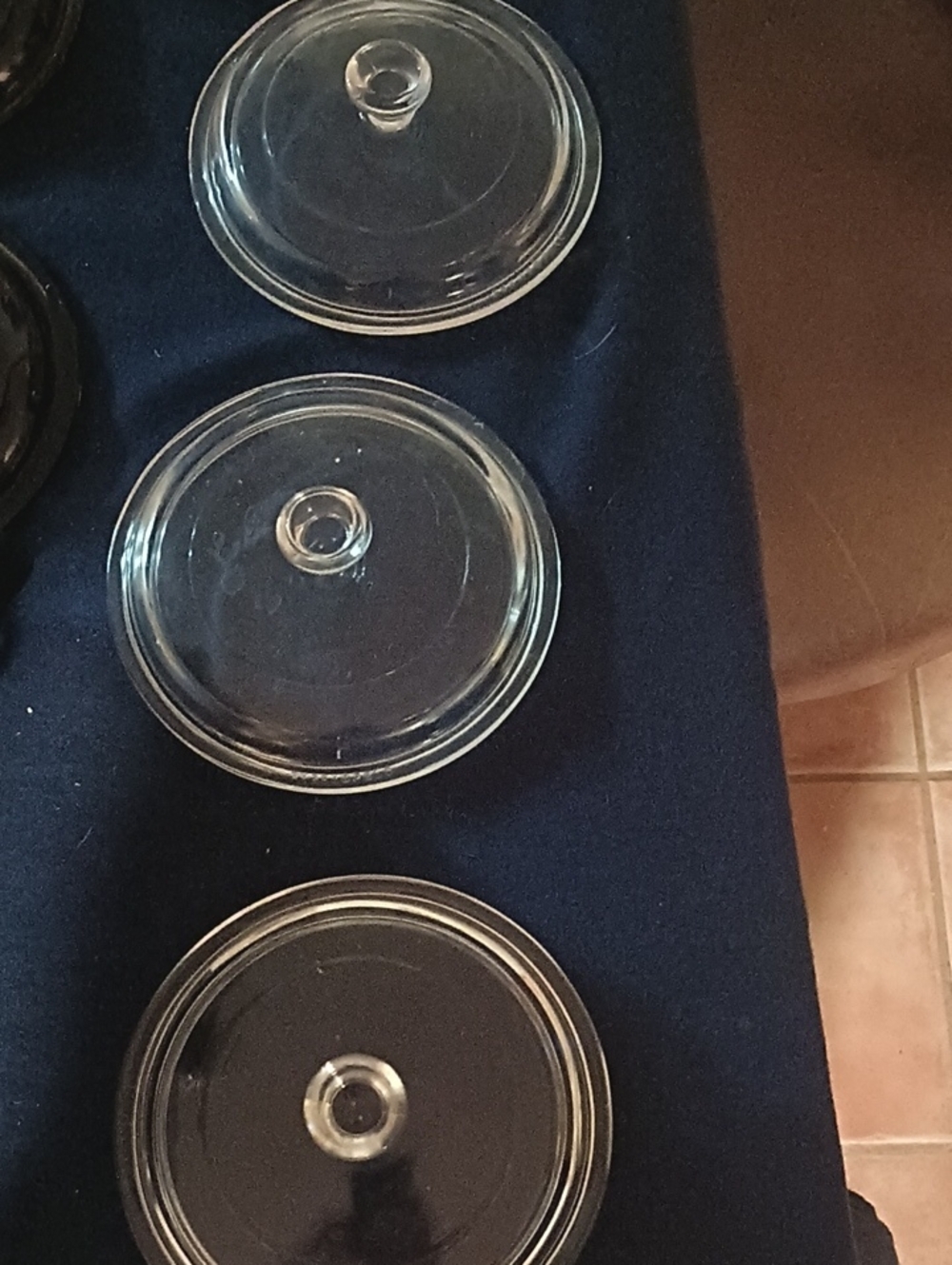 Pyrex Clear Glass Lids